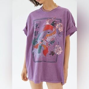 Urban Outfitters Beauty and Chaos Koi Fish T-shirt Dress